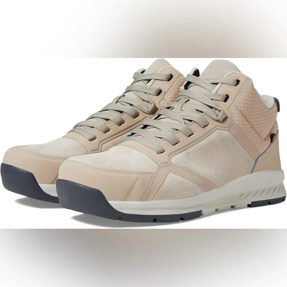 BOGS Sandstone Mid Suede CT Taupe Suede Waterproof Safety Composite Toe Size 11